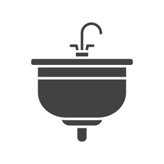 Sink icon vector image. Suitable for mobile apps, web apps and print media.