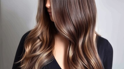 Naklejka premium Dimensional Balayage for teen.