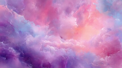 Fototapeta premium Soft, dreamy cloudscape of pastel hues