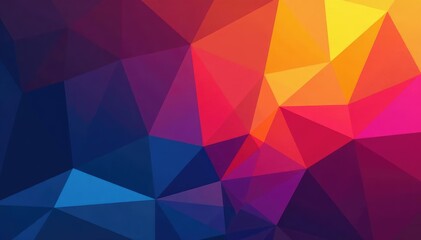 Fototapeta premium Abstract geometric shapes, vibrant hues, modern style, seamless, repeat