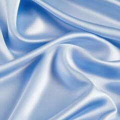 Obraz premium Light blue silky smooth fabric folds