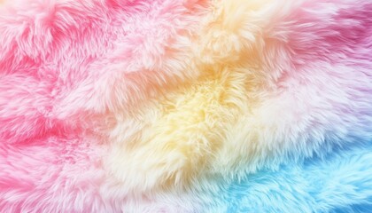 Vibrant multicolored faux fur texture (1)