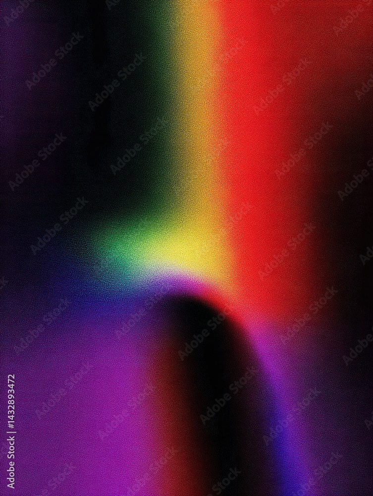 Poster Vivid spectrum of colors blending seamlessly in an abstract composition creating a mesmerizing visual experience with a modern artistic flair and a soft gradient effect