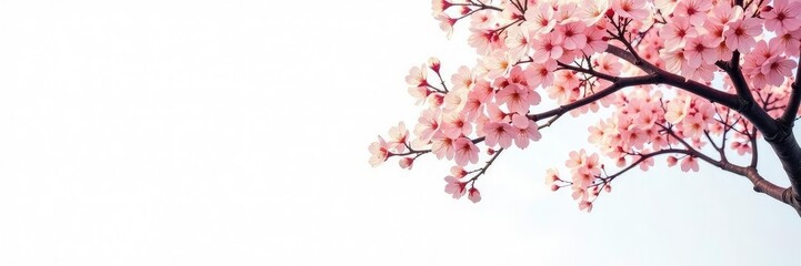 Obraz premium Elegant tree branches against a white background with subtle shadows, clean, isolated