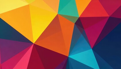 Obraz premium Geometric shapes, abstract color blocking, endless repetition, art, artwork