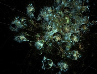 Imaginatory fractal abstract background Image