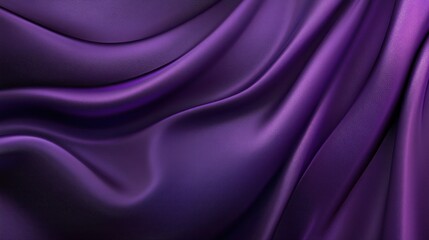 Obraz premium Luxurious purple silk fabric with elegant folds and soft waves.