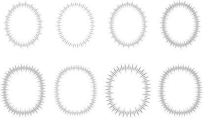 漫画の心の声フレームセット