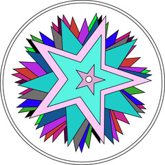 Star image illustration - Stock Illustration