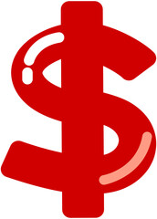 Cute Jelly Money symbol 