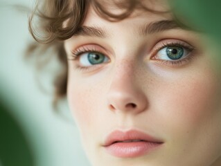 Obraz premium Close-up of beautiful woman