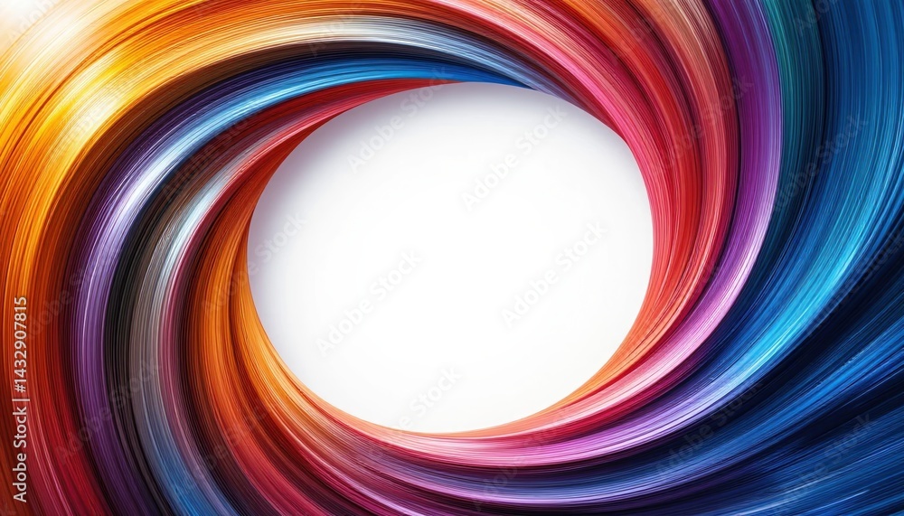 Poster vibrant swirl of colors abstract art digital artwork creative design dynamic viewpoint visual aesthe