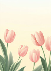 Obraz premium Pink tulip background