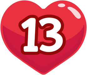 Flat Heart Number 13
