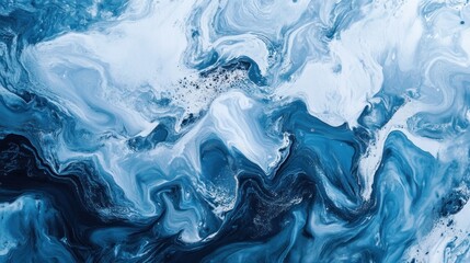 Obraz premium Abstract blue and white marble texture. (1)