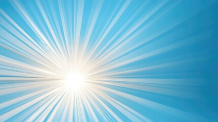 Radiant Light Burst in Sky Background