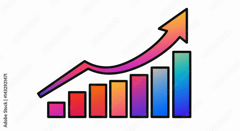 Poster the scene is digitally drawn in bold, cartoonish letters and features a graphic of vertical bars inc