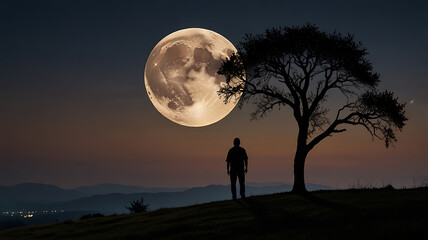 silhouette of a young couple