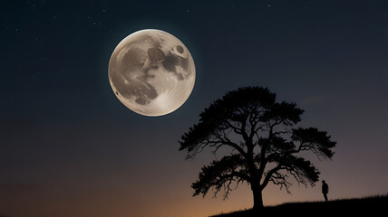 silhouette of a young couple