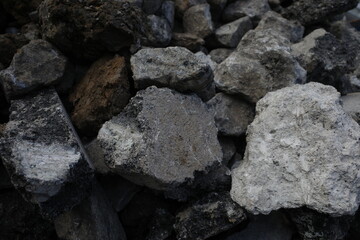 Stones in the container