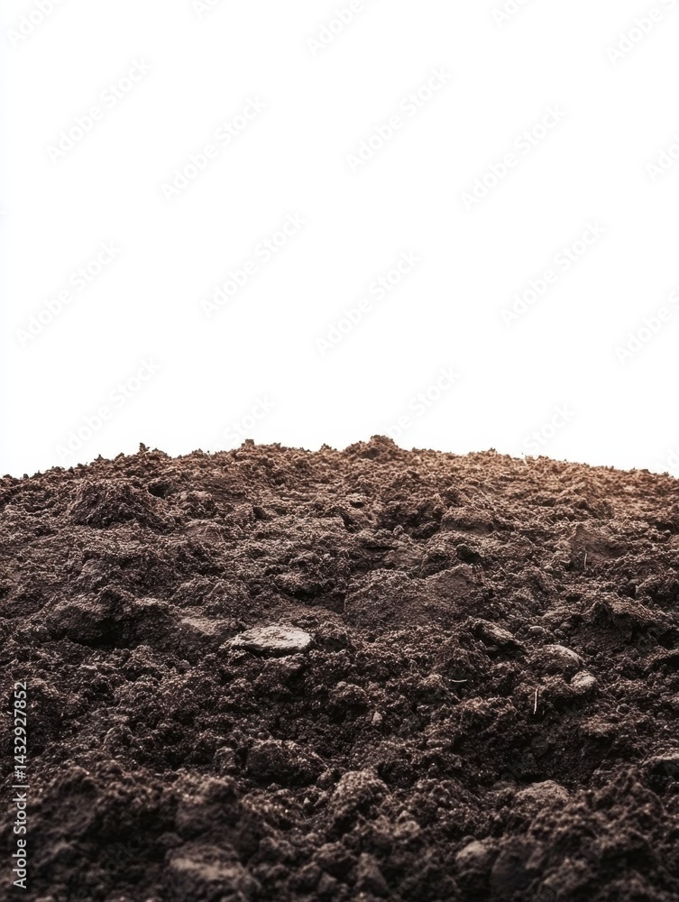 Poster rich dark soil texture background perfect for gardening agriculture and natural resource concepts wi