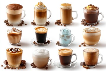 Coffee Drinks Variety of Coffee Beverages