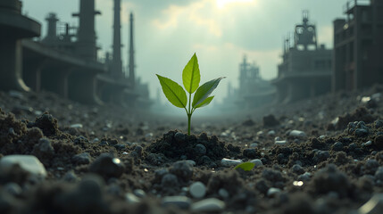 Last Breath of Nature in a Dystopian Wasteland