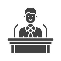 Speech icon vector image. Suitable for mobile apps, web apps and print media.