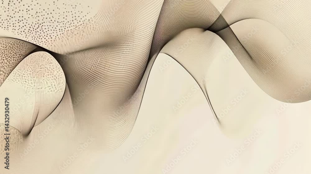 Poster creative abstract patterns swaying gracefully in a digital canvas of elegance and tranquility genera