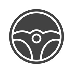 Steering Wheel icon vector image. Suitable for mobile apps, web apps and print media.