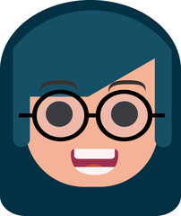 Fototapeta premium female face expression icon