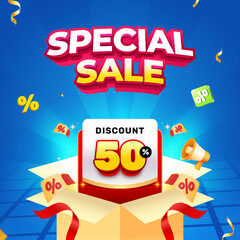Special Sale discount promo banner template