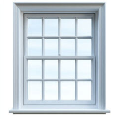 window on a white background