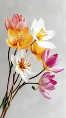 Vibrant Lotus Flowers Arrangement for Asalha Puja Celebrations and Dharma Day Observances in Pastel Tones