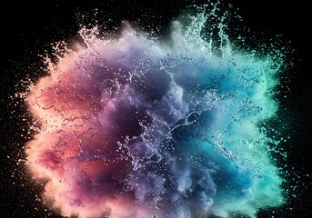 Fototapeta premium Abstract colorful explosion design graphic