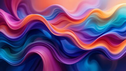 Abstract colorful wave wallpaper