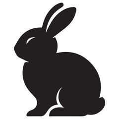 "Vector Set of Bunny Silhouettes – Easter, Spring, and Animal Design Elements"