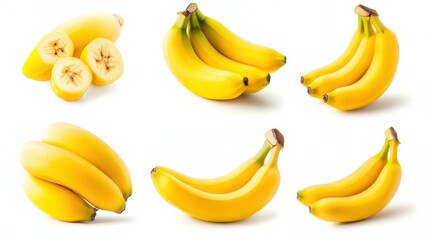 Ripe yellow bananas