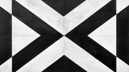 Abstract geometric pattern in black and white