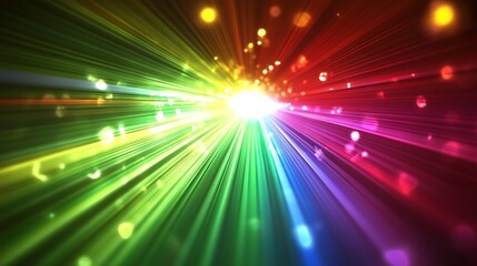 Obraz premium Colorful Burst in Dark Space