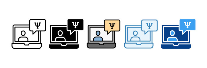 Consultation  Icon Set Multiple Style Collection