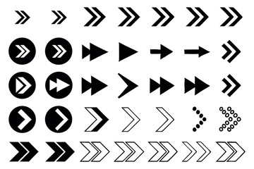 Arrows - Line Icons  Arrow vector icon set in thin line style