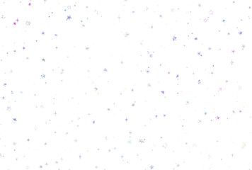 背景素材_ホログラム_星