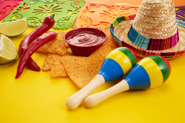 Cinco de mayo carnival concept. Fiesta Vibes