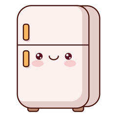 Cute Cartoon Refrigerator Illustration