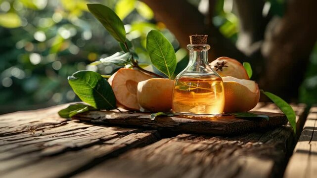 sapote essential oil. Selective focus