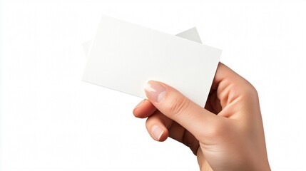 Fototapeta premium Hand Holding Two Objects on White Background for Professional Design Use