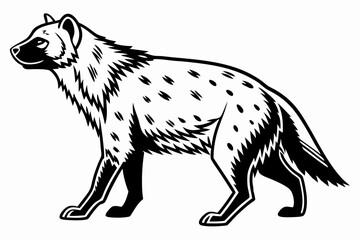 bush dog sihouette black vector