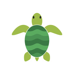 Sea turtle icon. Vector illustration isolated o white background