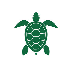 Sea turtle icon. Vector illustration isolated o white background
